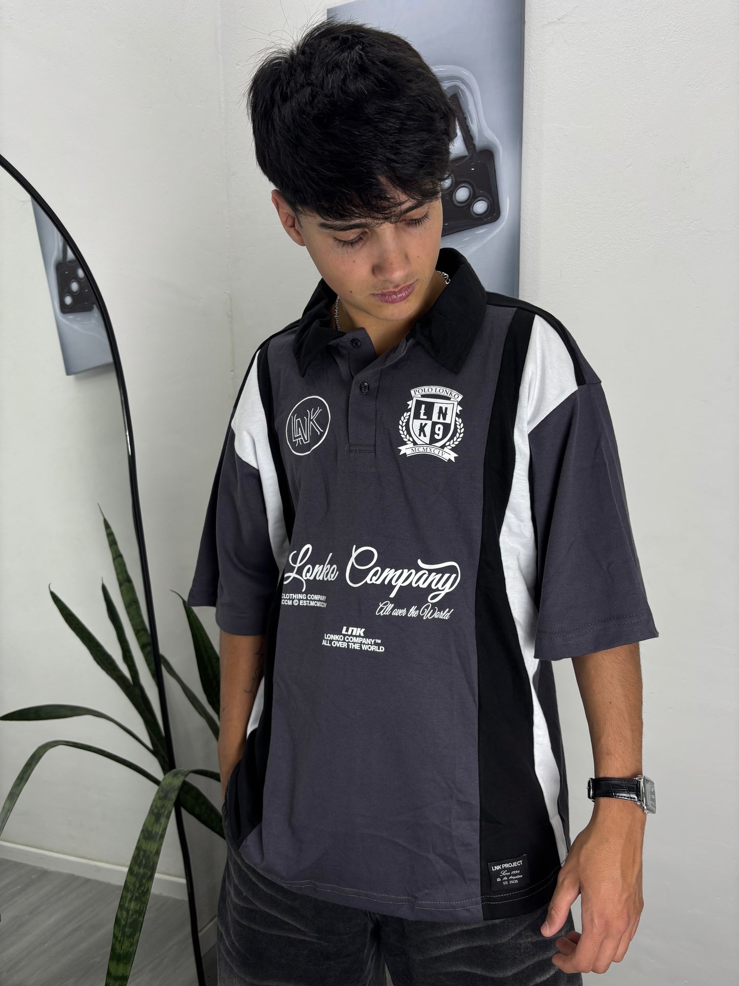 REMERA CHOMBA COMPANY #gris