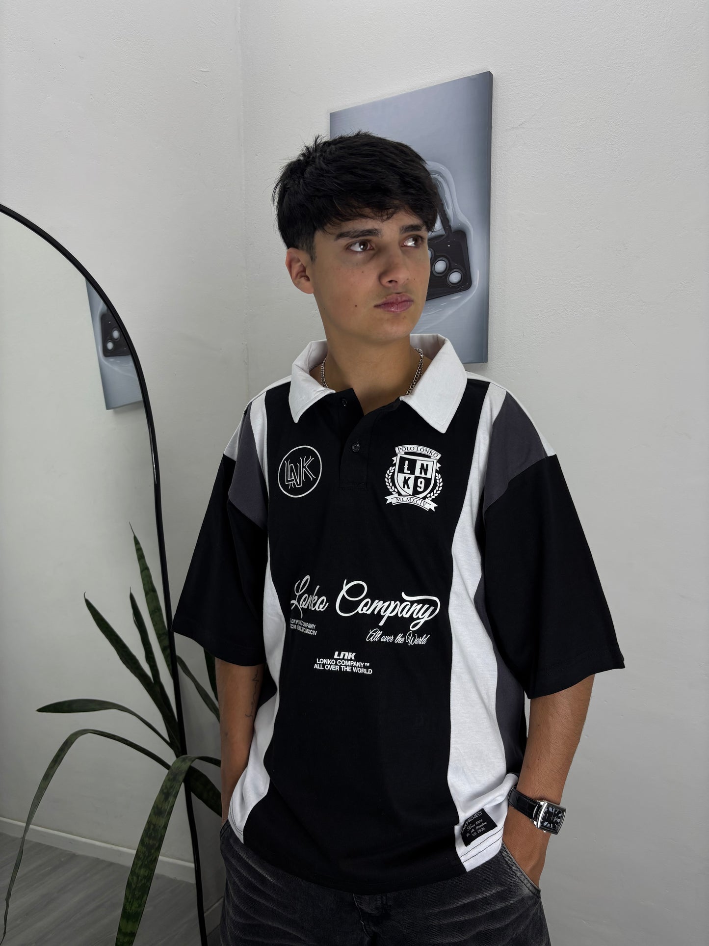 REMERA CHOMBA COMPANY #negro