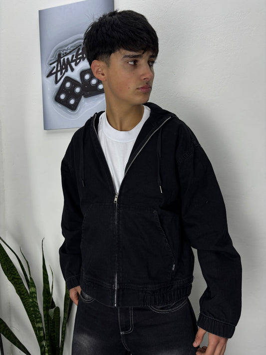 CAMPERA CROSS [boxy] TELA DE JEANS