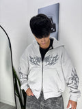 CAMPERA TRIBAL BOXY #gris