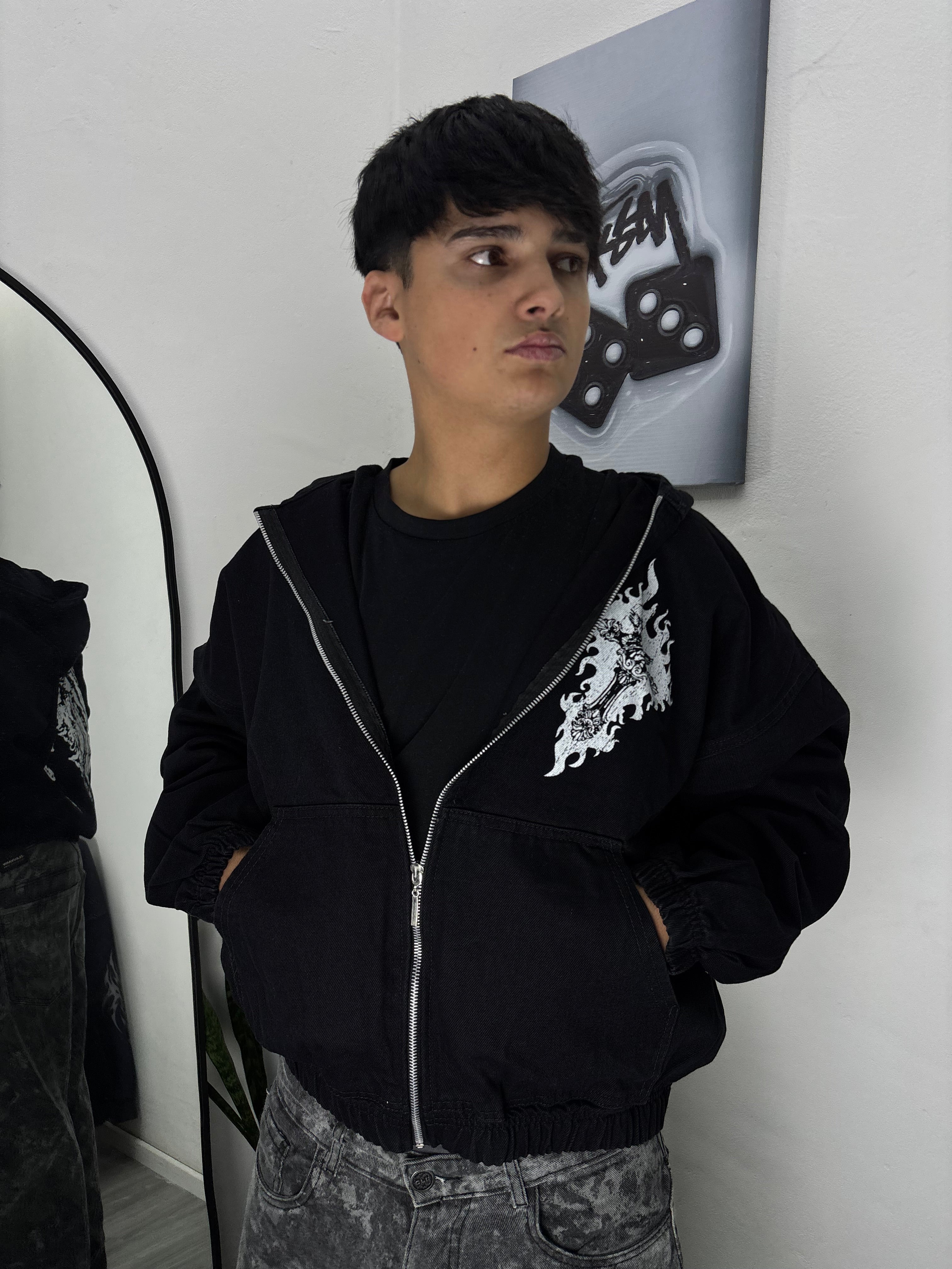 CAMPERA DE JEANS DARK