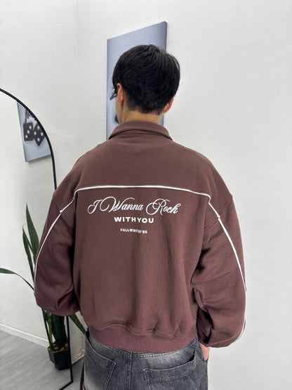 BUZO MEDIO CIERRE [boxy] #marron