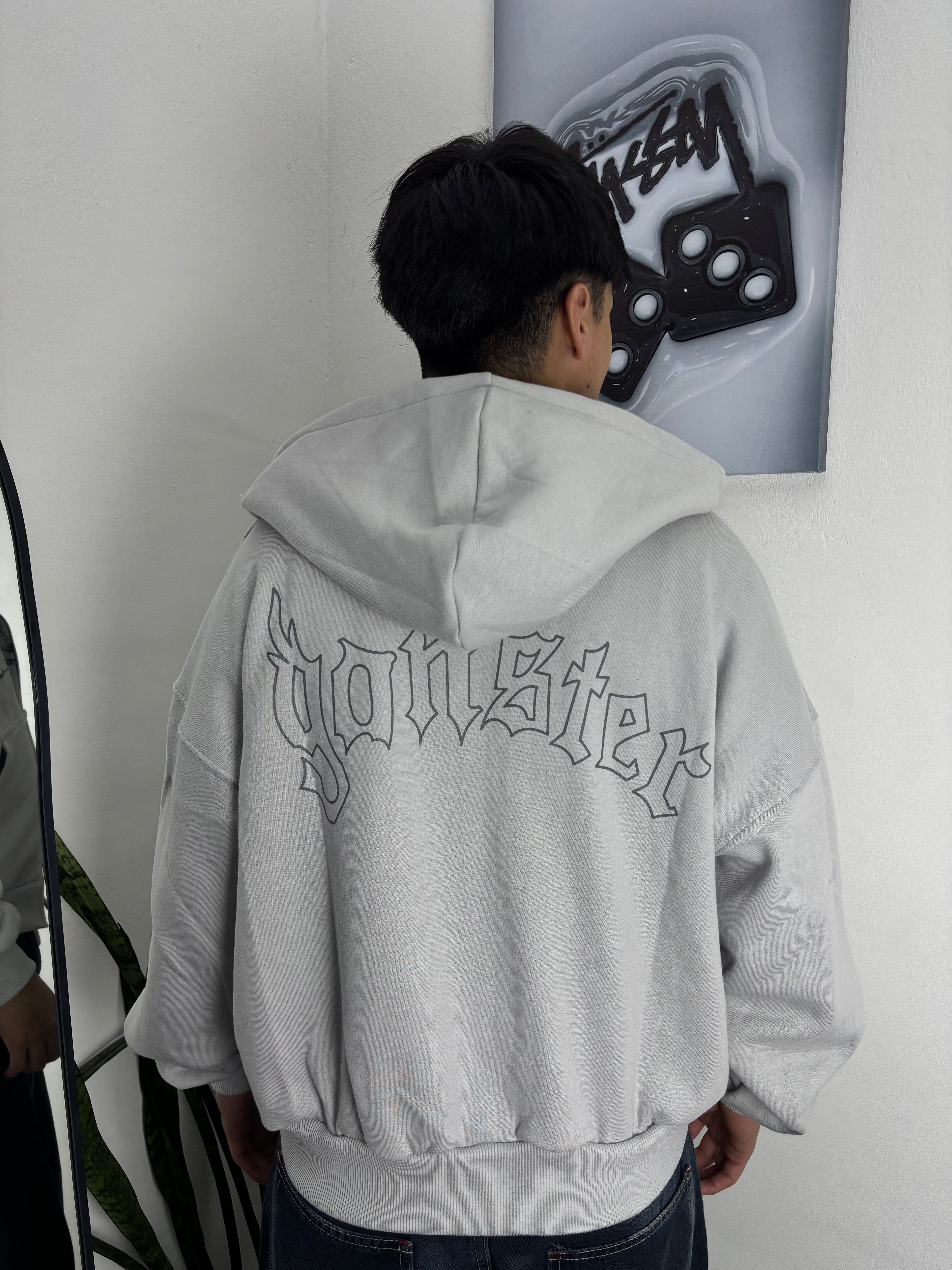 CAMPERA GANGSTER BOXY #gris