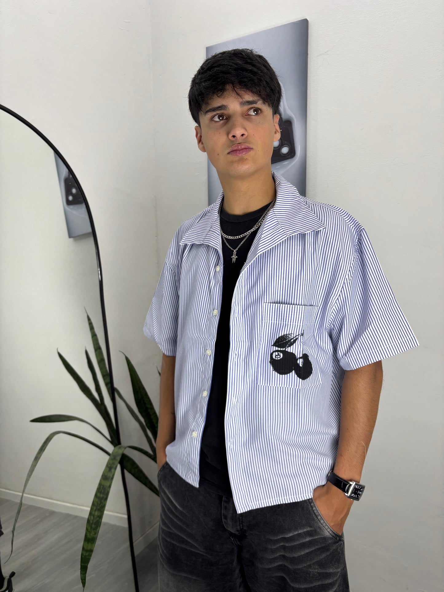 Camisa Cosmo AZUL (Boxy Fit)