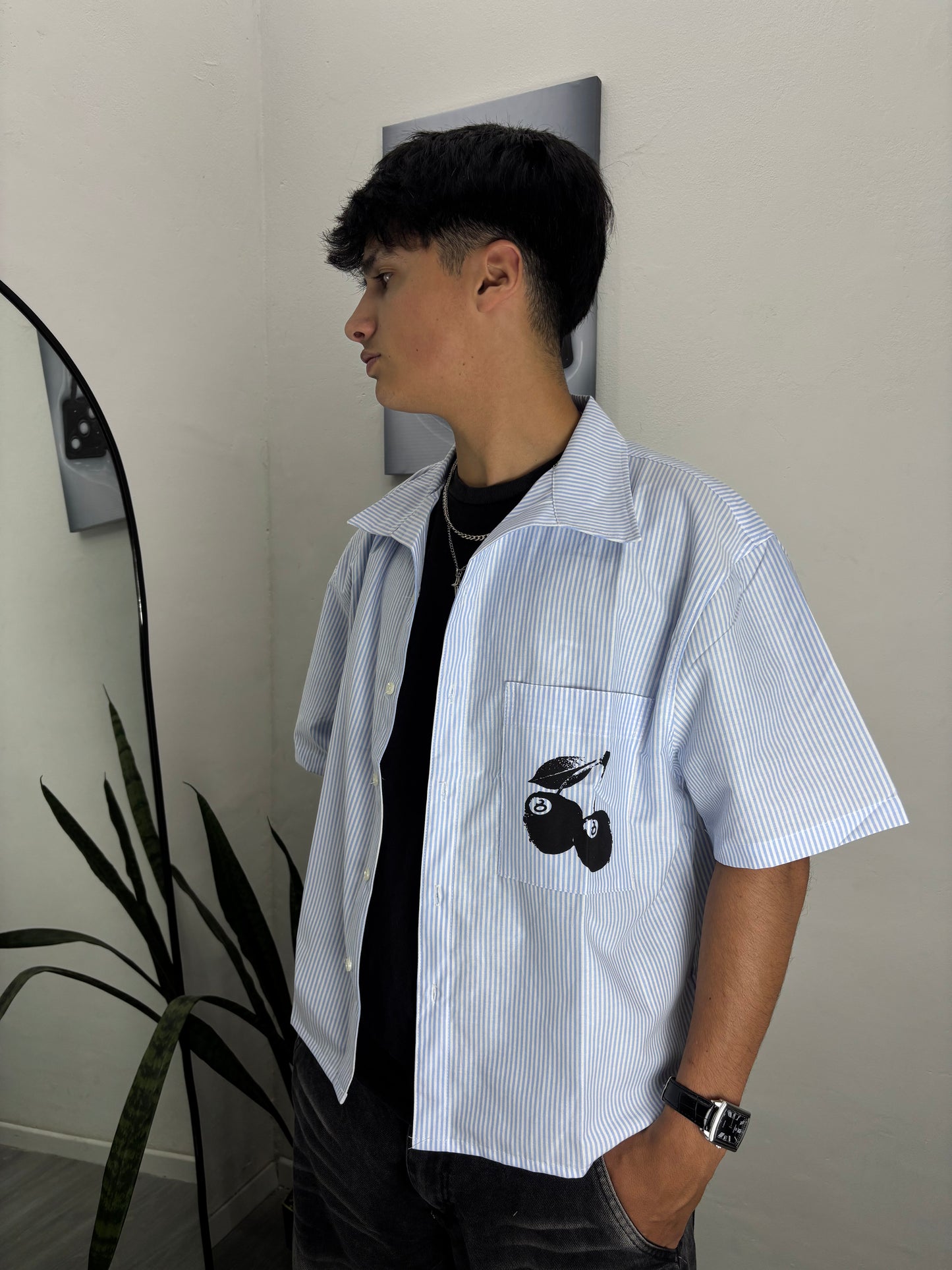 Camisa Cosmo CELESTE (Boxy Fit)