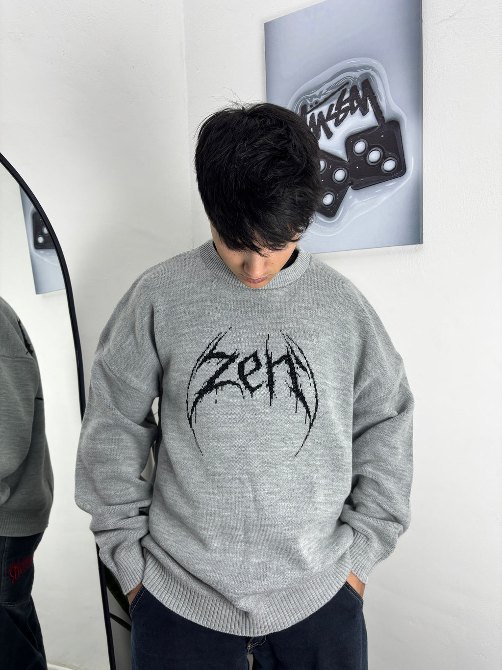 SWEATER ZEN OVER #gris