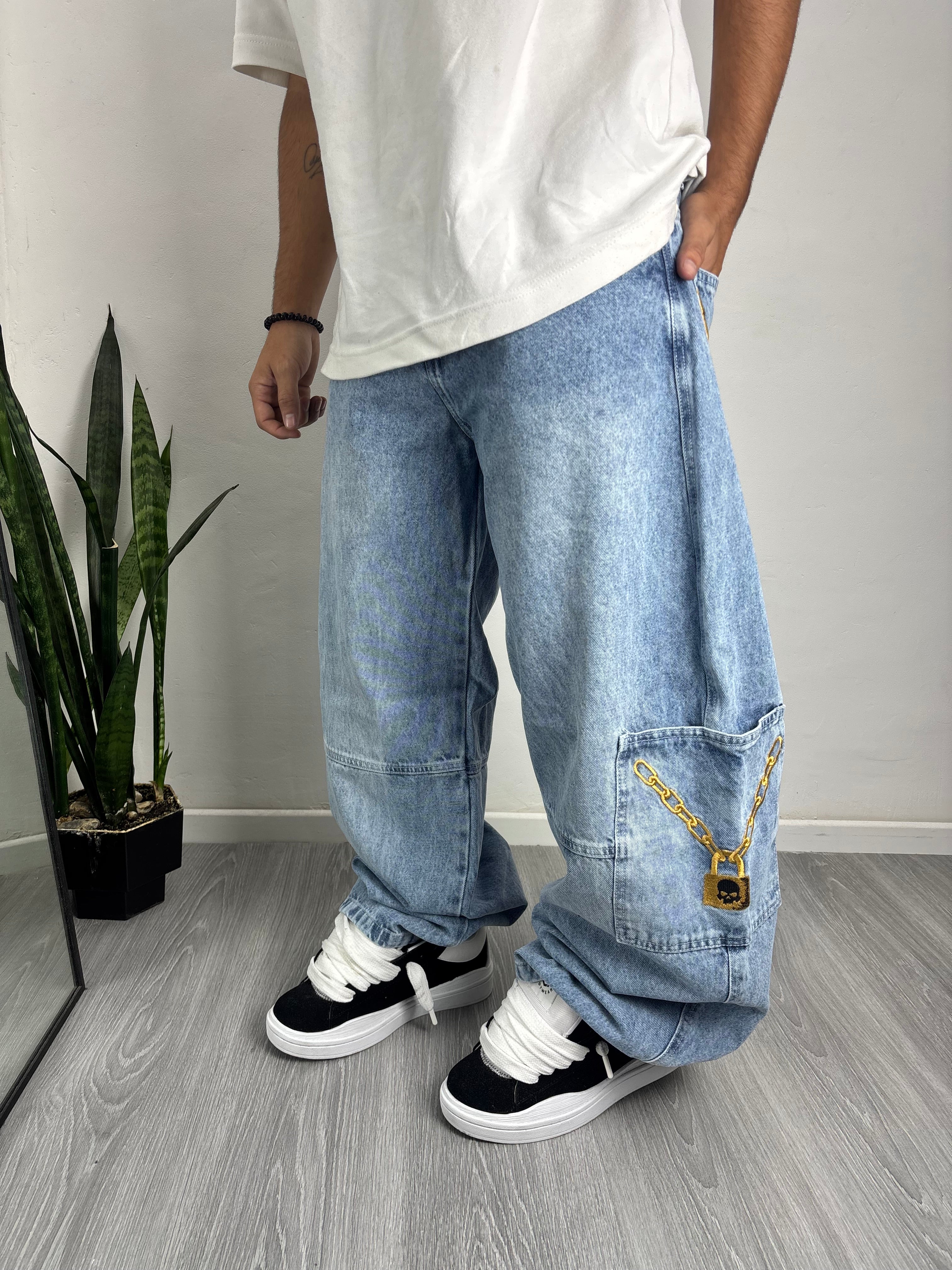 JEANS BAGGY GOLD