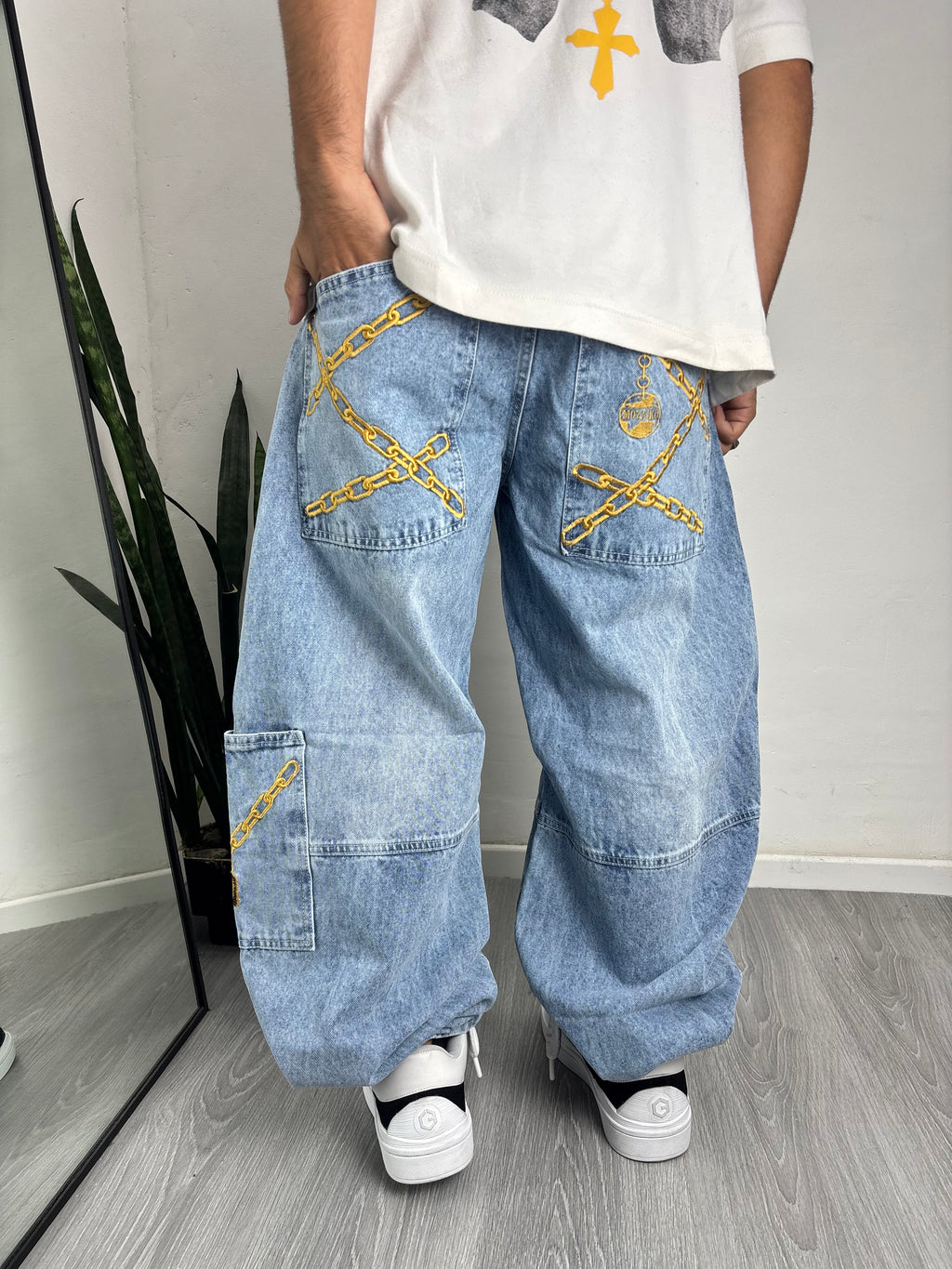 JEANS BAGGY GOLD