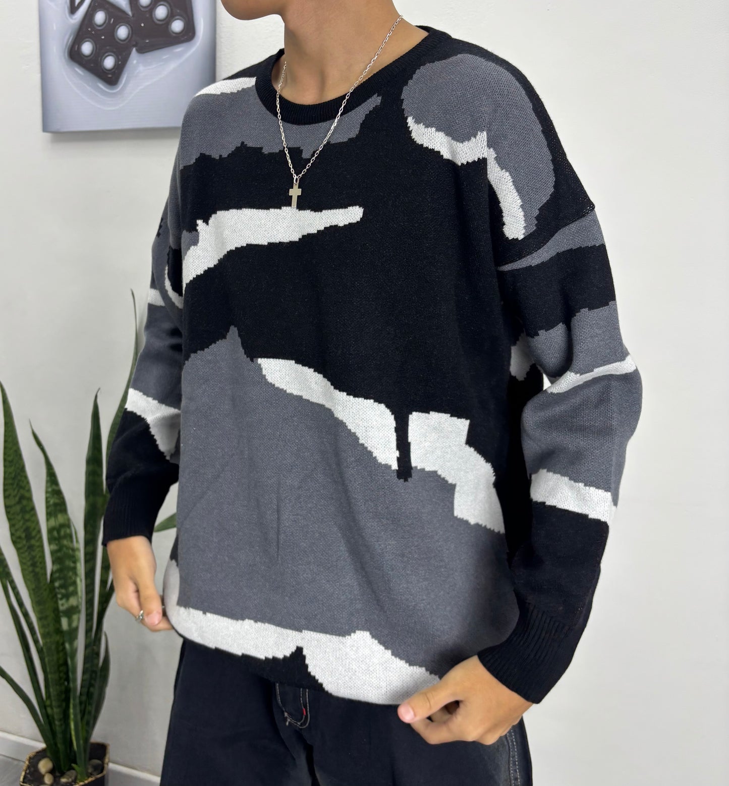 SWEATER GREY [oversize]