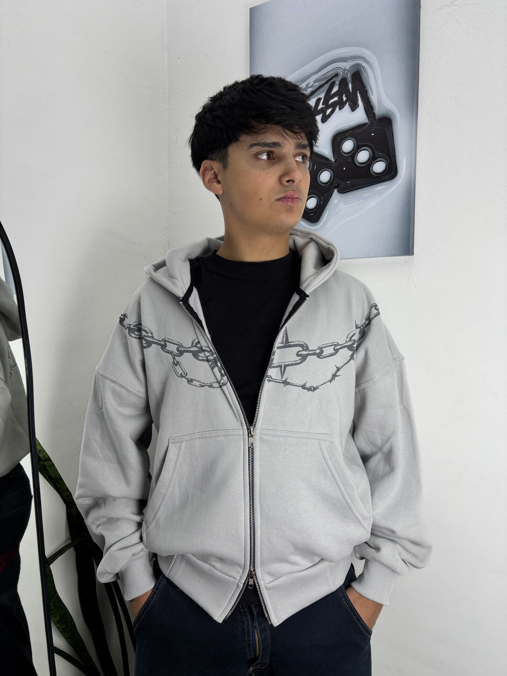 CAMPERA GANGSTER BOXY #gris