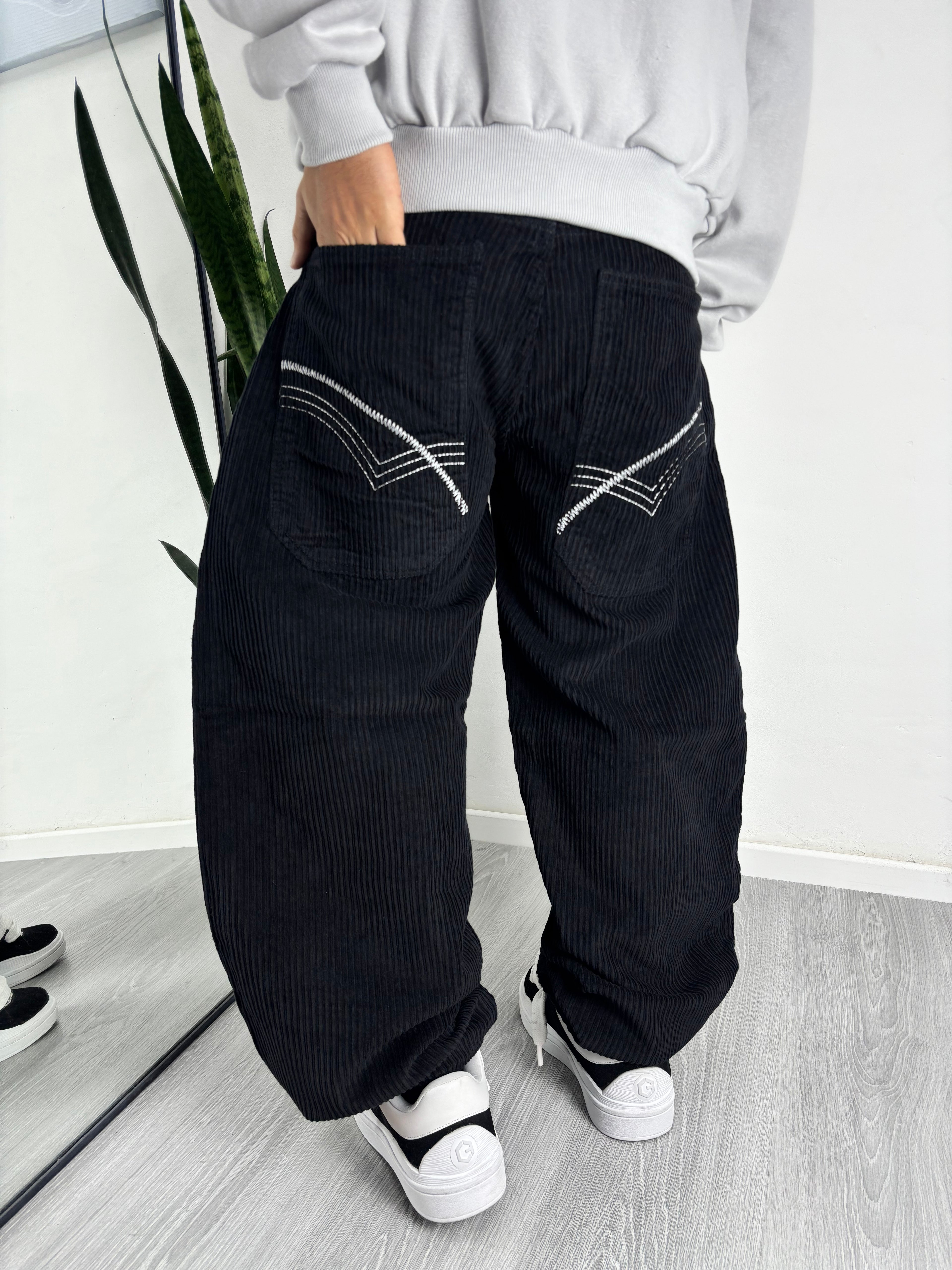 BAGGY CORDEROY #negro