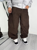 BAGGY CORDEROY #marron