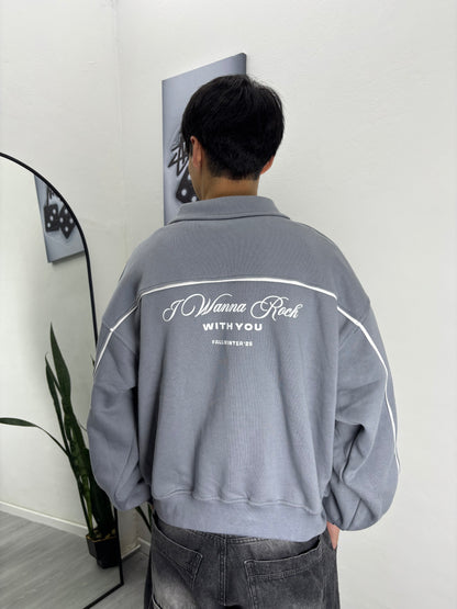 BUZO MEDIO CIERRE [boxy] #gris