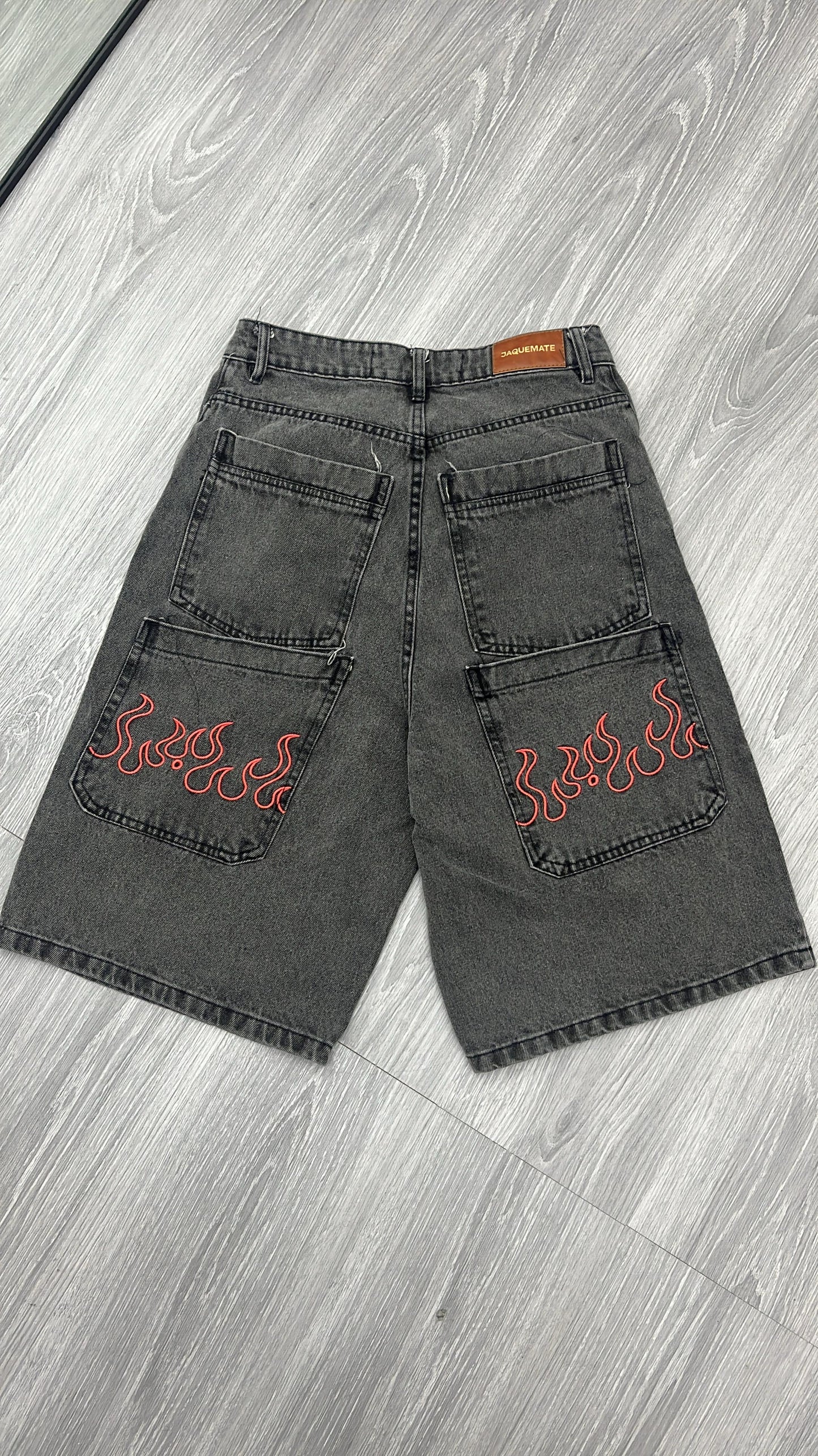 BERMUDA BAGGY FUEGO #rojo