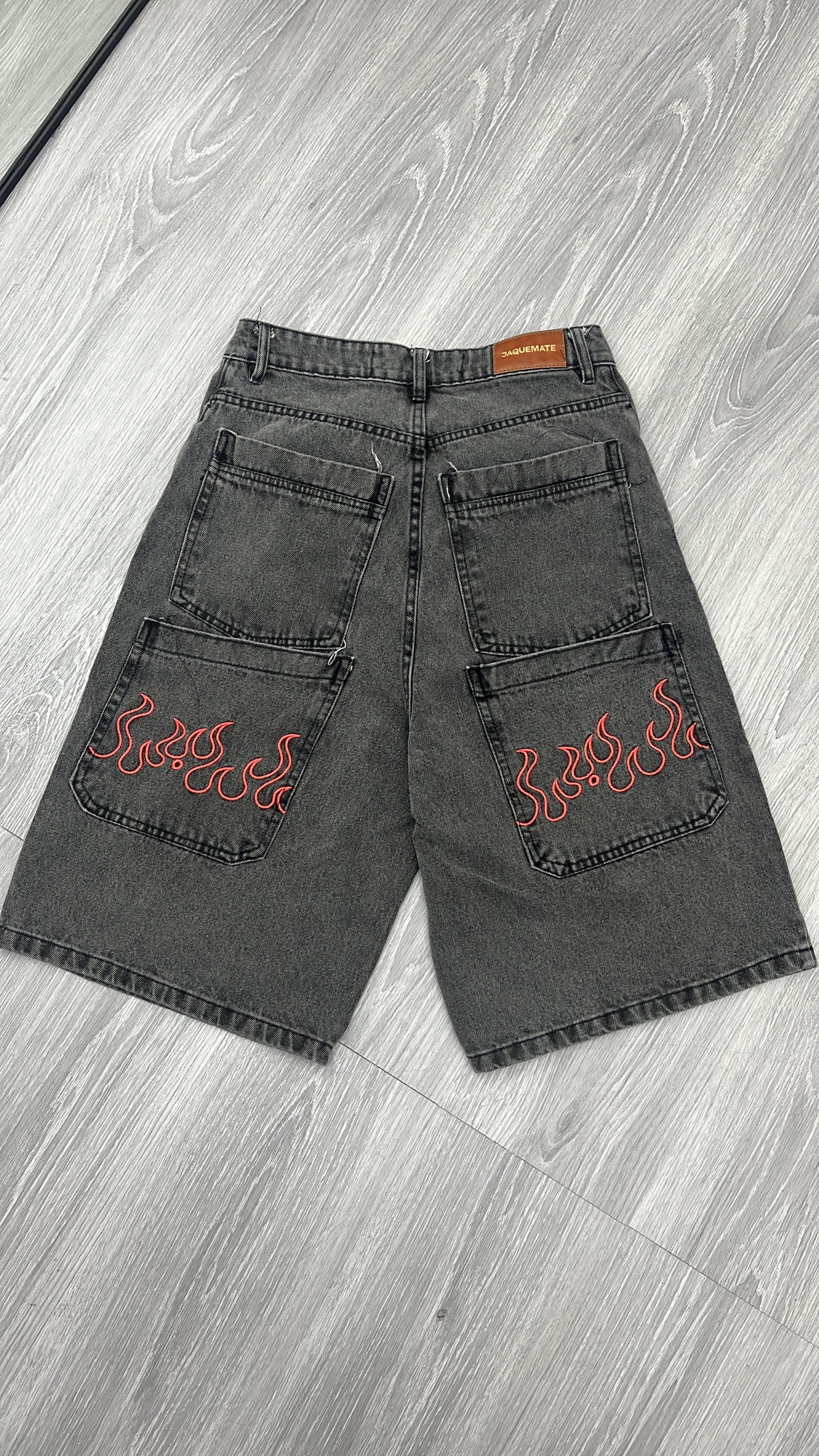 BERMUDA BAGGY FUEGO #rojo