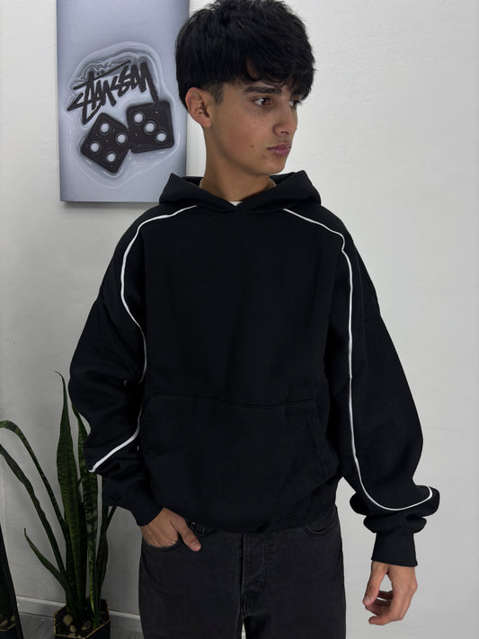 BUZO LÍNEAS [oversize] #negro
