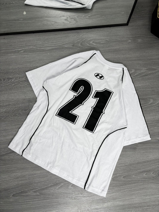 REMERA HUMAN WHITE [oversize]