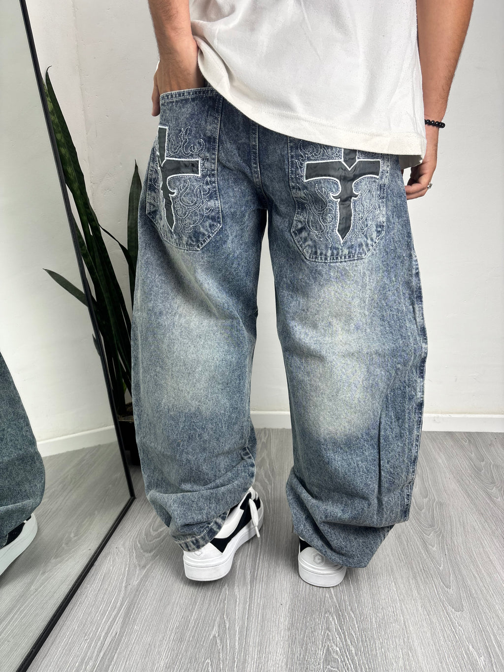JEANS BAGGY TOPO