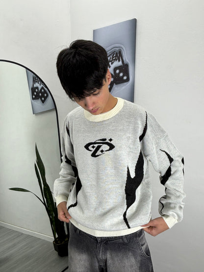 SWEATER GHOST [boxyfit] #blanco