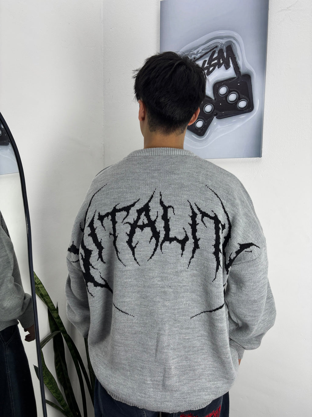 SWEATER ZEN OVER #gris