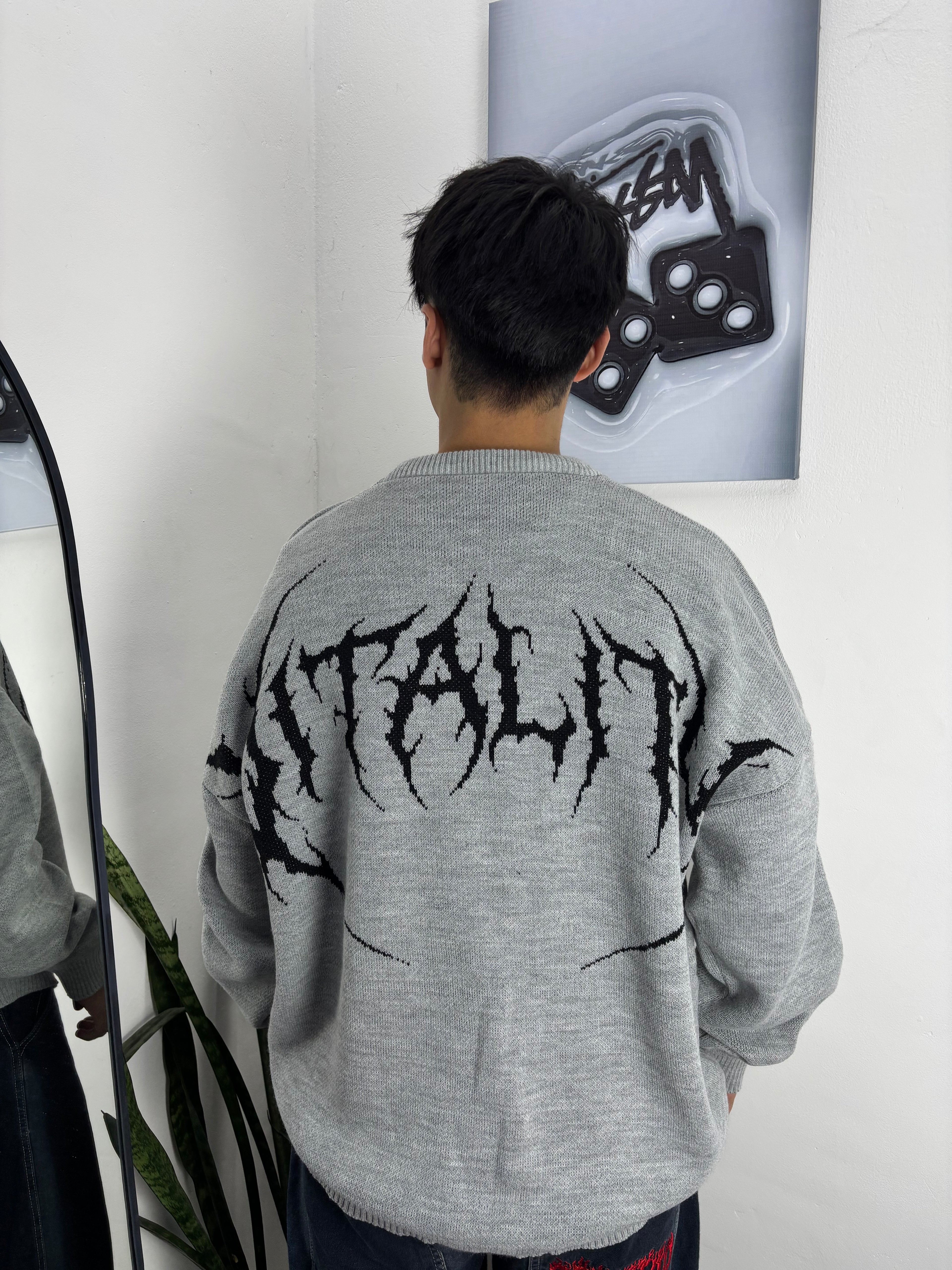 SWEATER ZEN OVER #gris