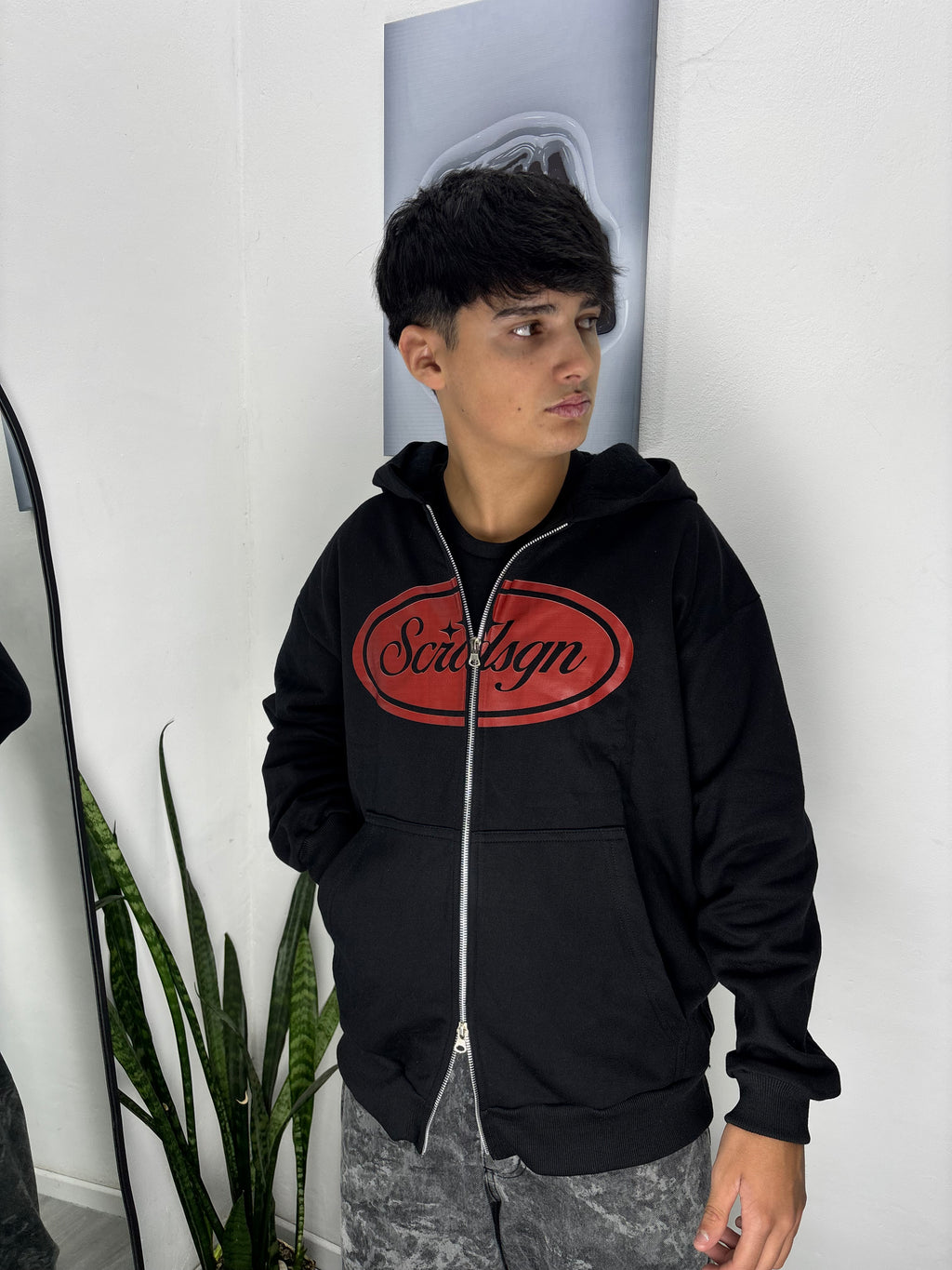 CAMPERA DOBLE ZIP SCRDSGN #negro