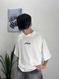 REMERA SOMEWHERE [boxyfit] #blanco