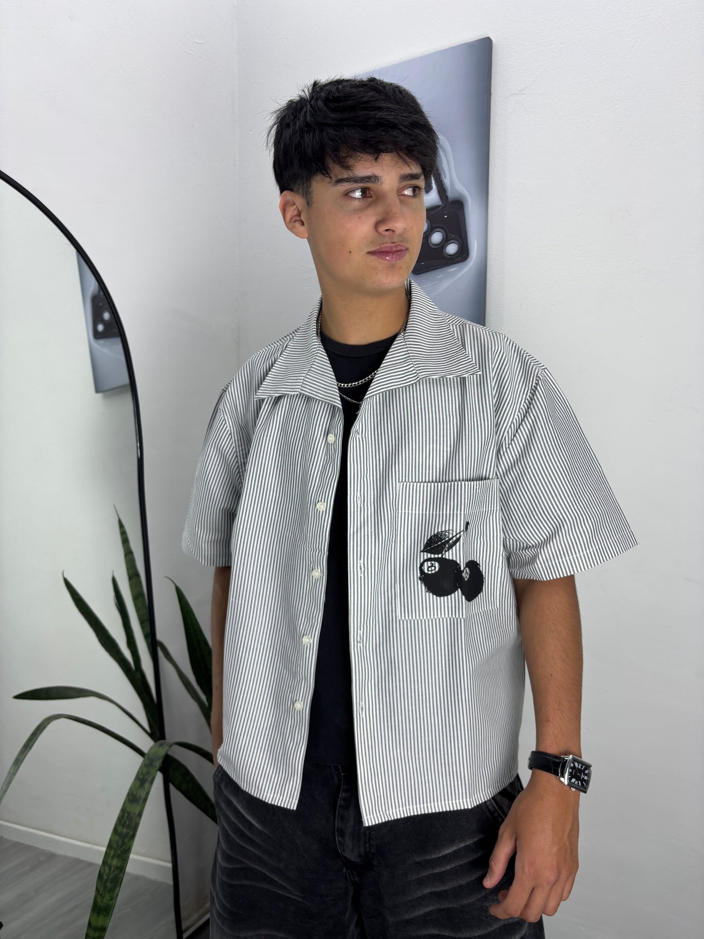 Camisa Cosmo GRIS (Boxy Fit)