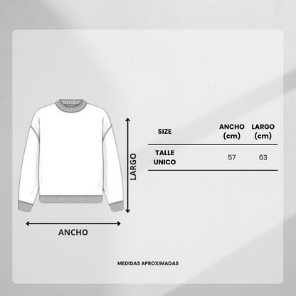 SWEATER GHOST [boxyfit] #blanco